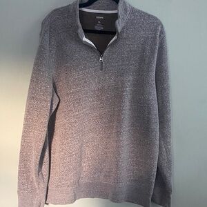 Eddie Bauer Gray Zip-Up Sweater
